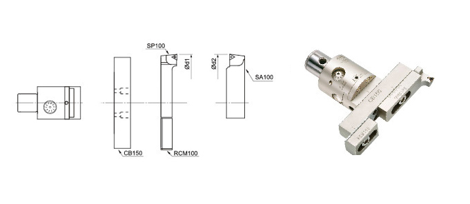 Adapter Plate CB150 anf Balance Base RCM100 ( for CBM55 / 68 / 100 )
